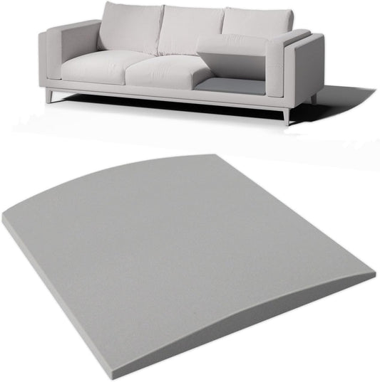 Couch Cushion Support for Sagging Seat - 20" x 20" High-Density Curved Foam Sofa Cushion Support Board, Couch Supporter for Under The Cushions, Grey Set of 1