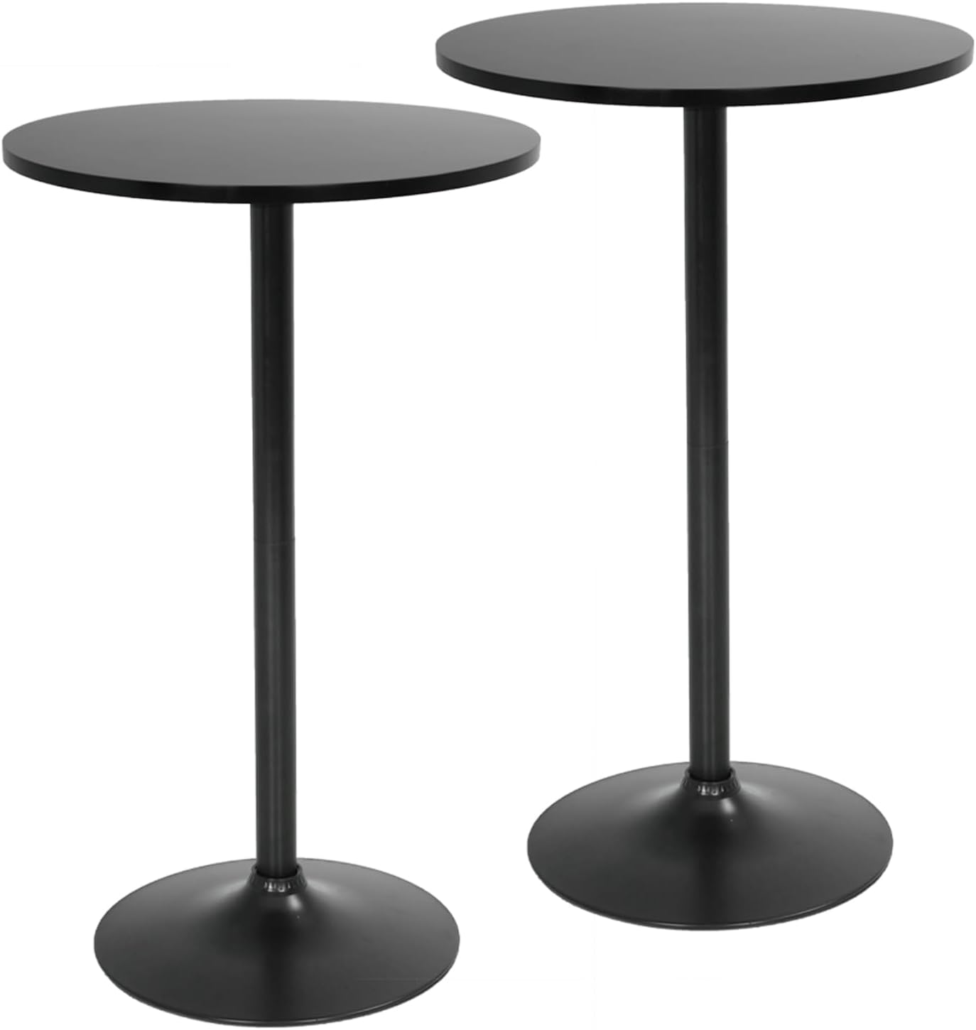 FDW Modern Bar Table 2 Set 40" Height Kitchen Dining Table Round Pub Table Hydraulic Dining Room Home Kitchen Table Bar Top Table Tall Table