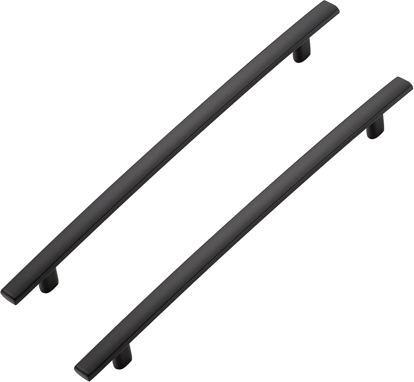 5 Pack Cabinet Handles 7.5" Hole Center - Curved Cabinet Pulls Black Drawer Pulls for Kitchen Cupboard Solid Hardware for Dresser Drawer Arch Hardware