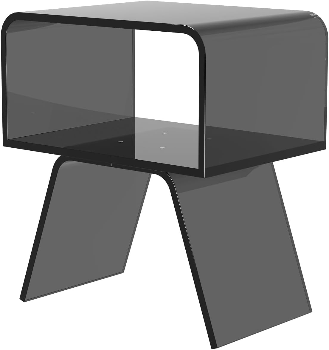 Acrylic Nightstand Side Table Modern nightstand Clear Home Decor Display End Table for Living Room, 12D x 15W x 20H inch