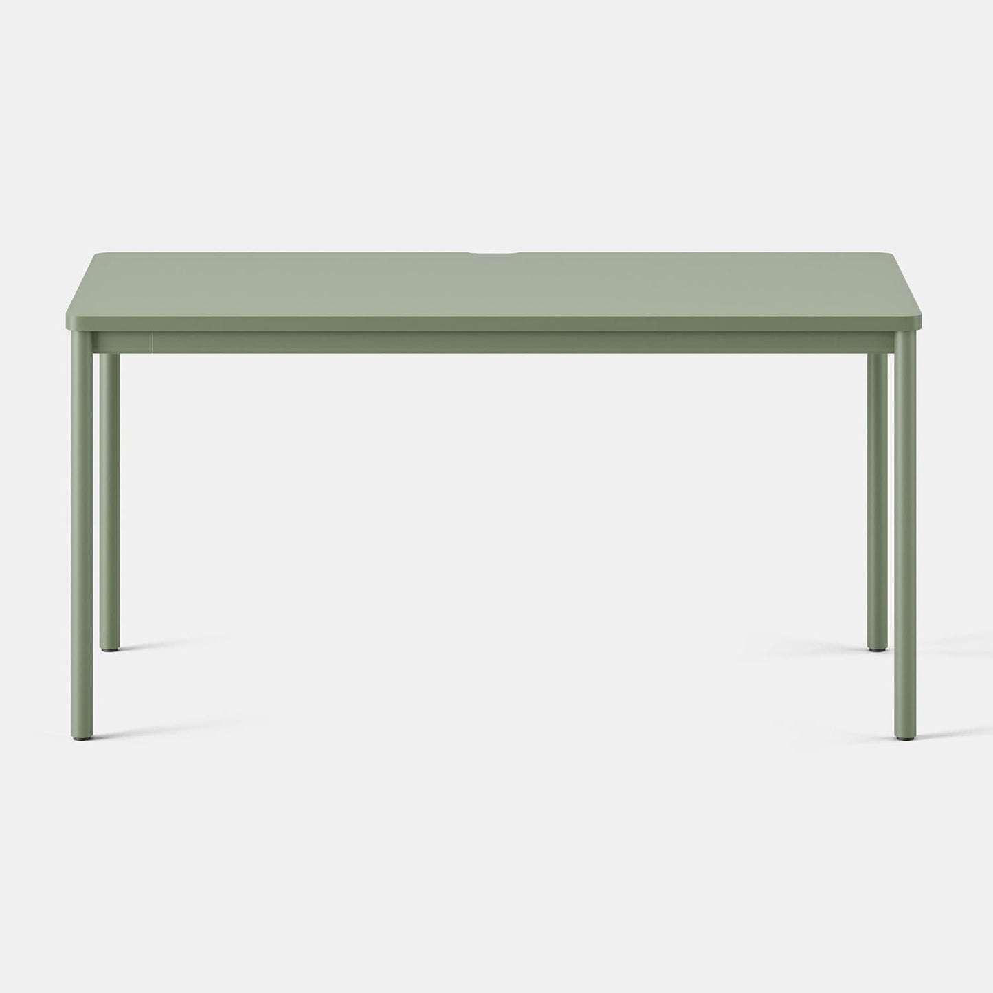 Branch Daily Desk - Functional at Home Office Desk with Effortless Assembly, Timeless Design, Rounded Corners, and Built-in Cable Notch - 58” W x 27” H x 24” D - Sage
