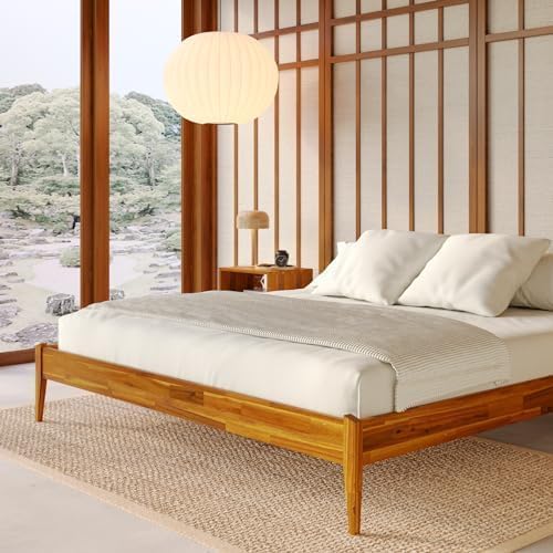 Dinkee Basic Bed Frame Without headboard - Caramel -Twin