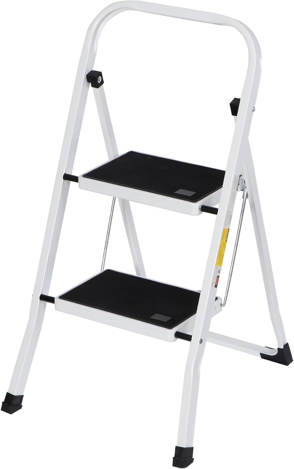 Simpli-Magic Step Ladder, 2 Step Stool Ergonomic Foldable with Wide Anti-Slip Pedal, Multi-Use for Household, Kitchen and Office (300 LBS Capacity)