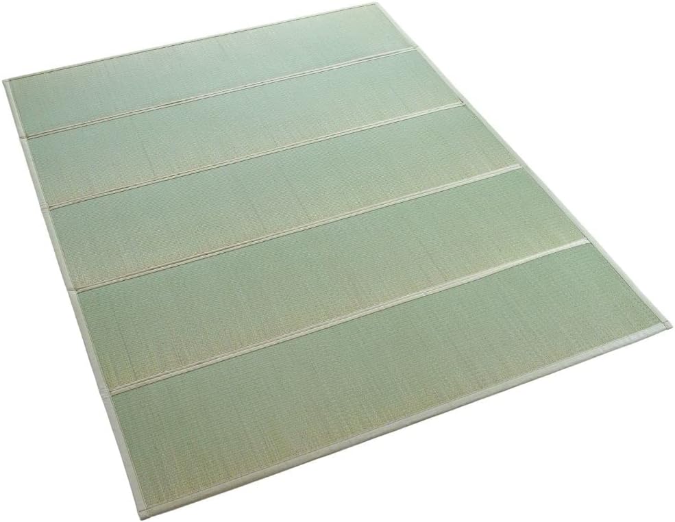 BJDesign Japanese Tatami Mat (Igusa Mattress), Foldable, Rush Grass, Floor Sleeping Japanese Futon Mattress Meditation Yoga Zen (Queen XL)