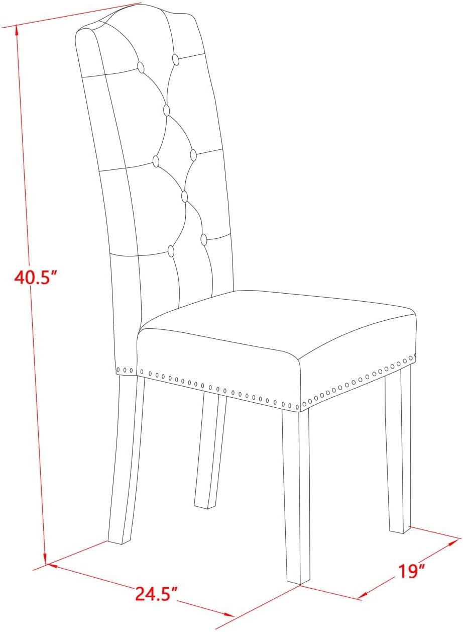 East West Furniture OXEL5-LWH-07 5 Piece Dining Room Table Set Includes a Square Kitchen Table and 4 Gray Linen Fabric Parsons Dining Chairs, 36x36 Inch, Linen White
