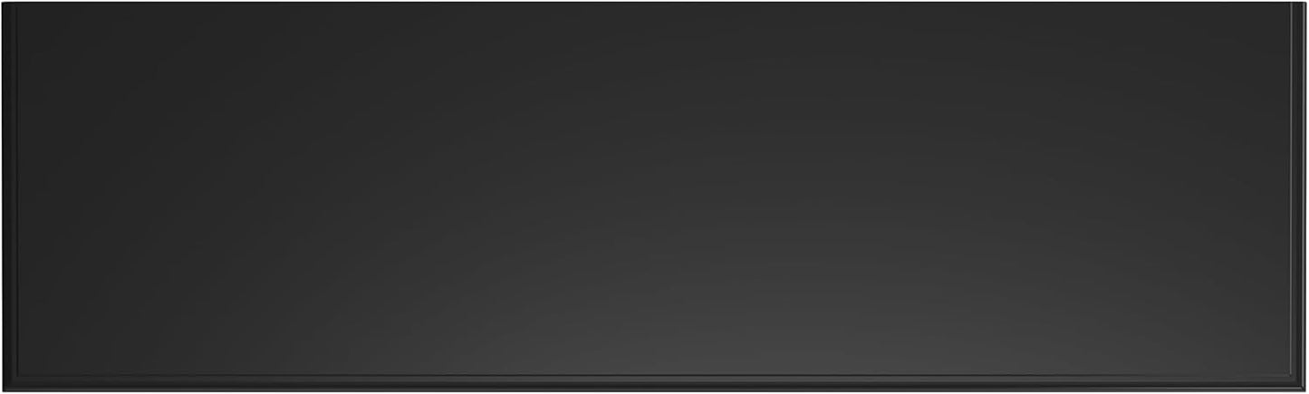 SIMPLIHOME Connaught Solid Wood 60 inch Wide Traditional Wide Storage Cabinet Buffet in Black for The Living Room, Entryway and Family Room