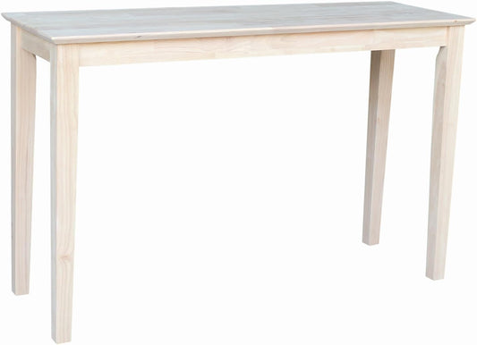 Solid Wood Extended Length Shaker Console Table - 48" Wide