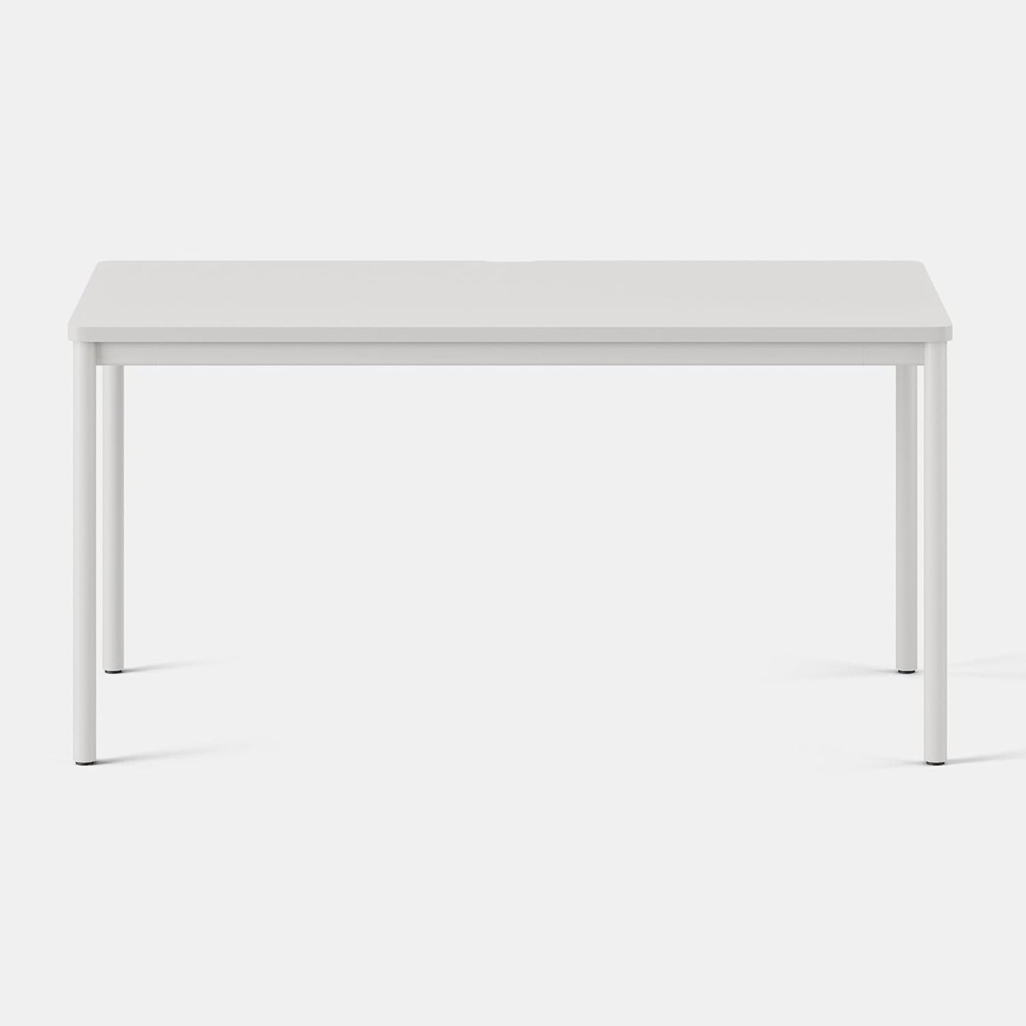 Branch Daily Desk - Functional at Home Office Desk with Effortless Assembly, Timeless Design, Rounded Corners, and Built-in Cable Notch - 58” W x 27” H x 24” D - White