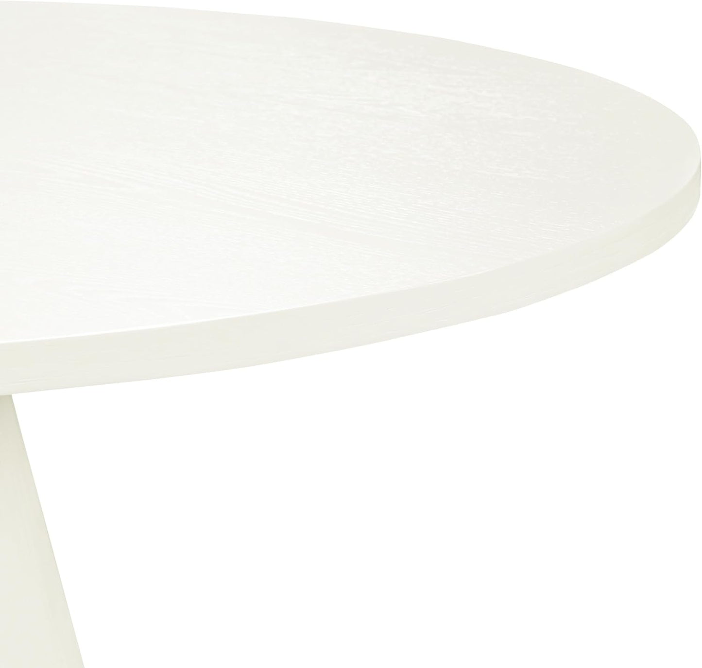 ERYE Contemporary Wooden Round Dining Table, More Decorative Rubber Wood Diningtable for Living Space