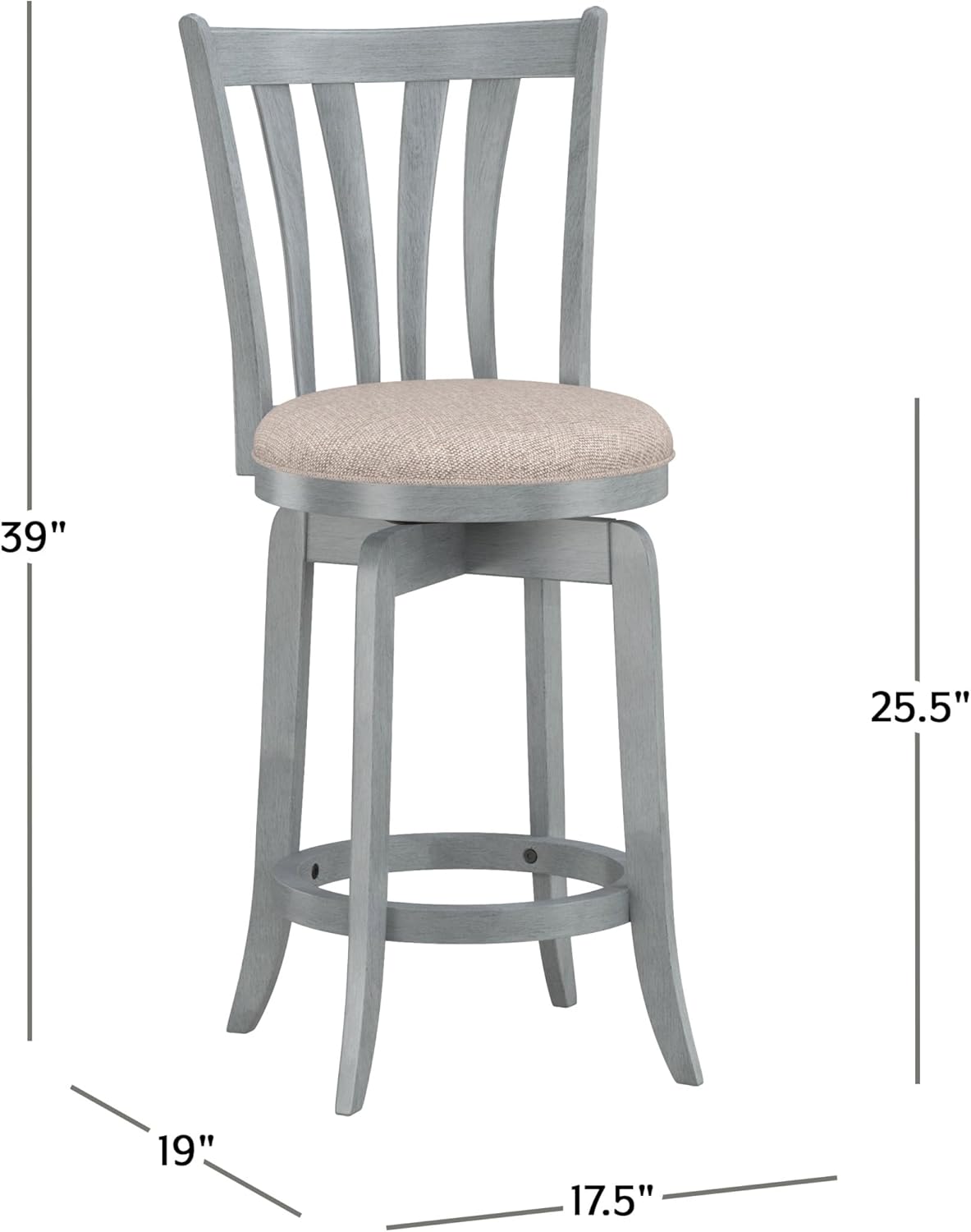 Hillsdale Furniture Hillsdale Savana Swivel Counter Stool, Blue