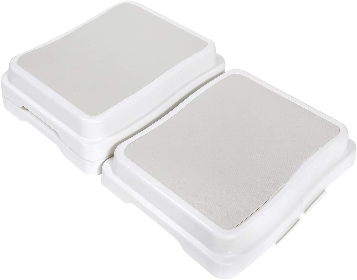 SUPPORT PLUS Stackable Bathtub Steps for Seniors Toilet Stool Bed Steps for High Beds for Adults - Set of 3 Steps