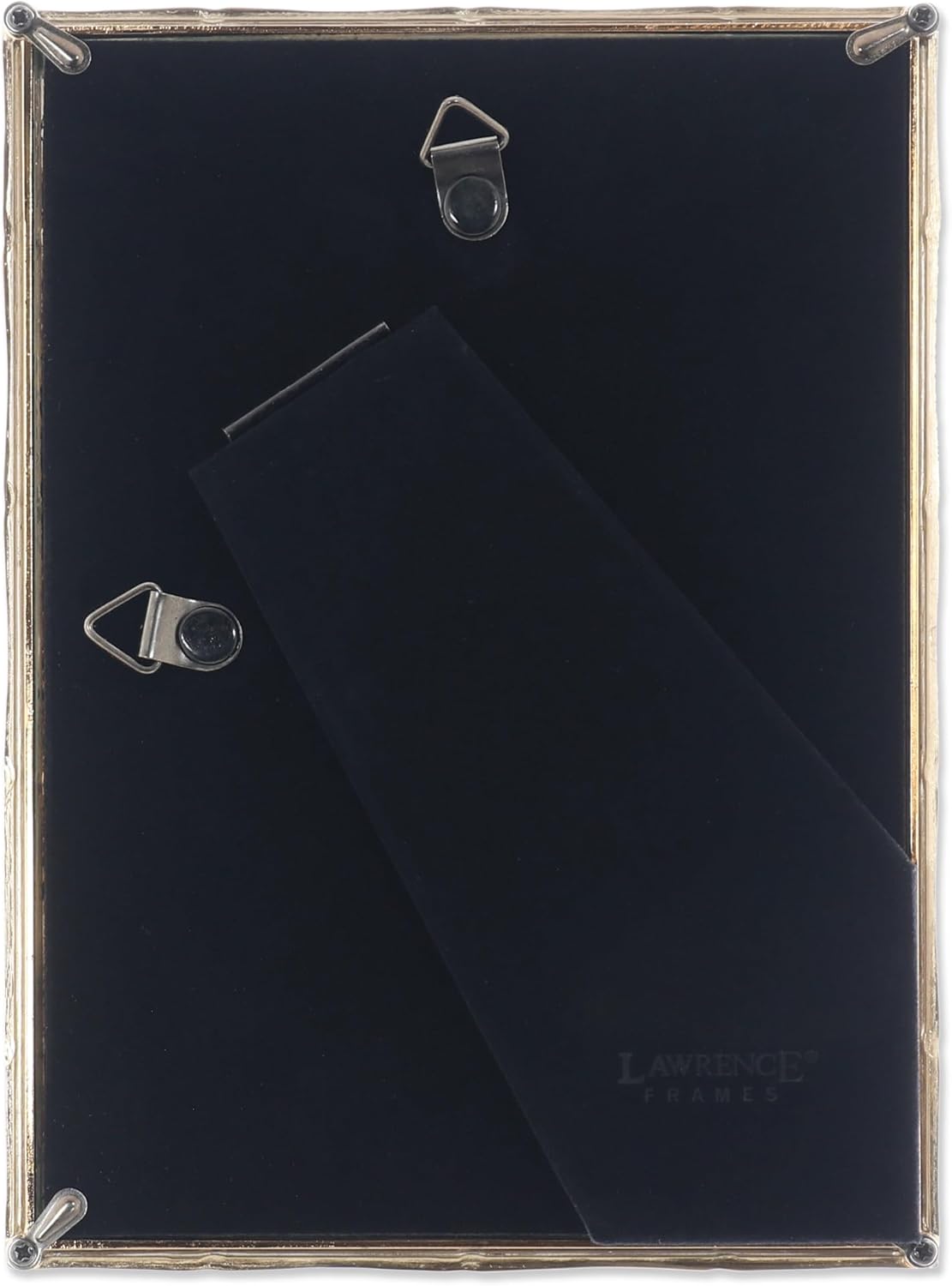 Lawrence Frames 5" W x 7" H Gold Metal Picture Frame with Bamboo Design (712257)