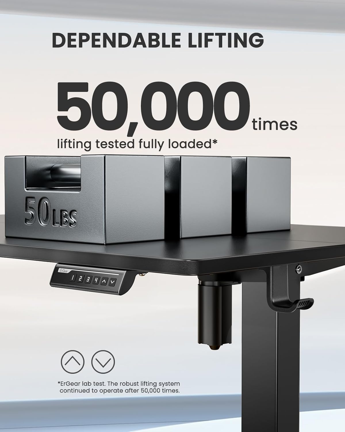 ErGear Electric 71 x 30 inch Standing Desk Workstation, Large Sit Stand up Desk, Memory Computer Home Office Desk, (Black) Ships in One Box