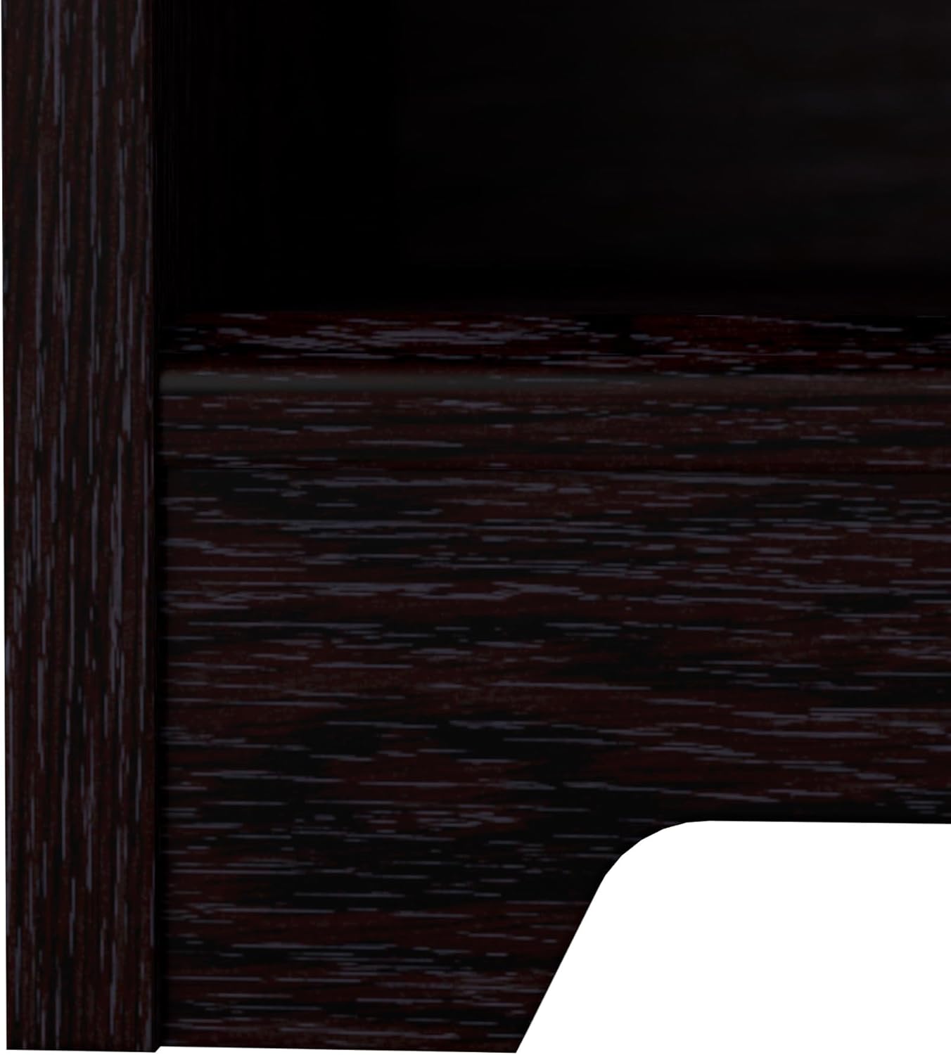 Bush Furniture Tall 5 Shelf Bookcase, Large Open Bookshelf, Sturdy Display Cabinet for Living Room or Home Office, Cabot Collection, Espresso Oak