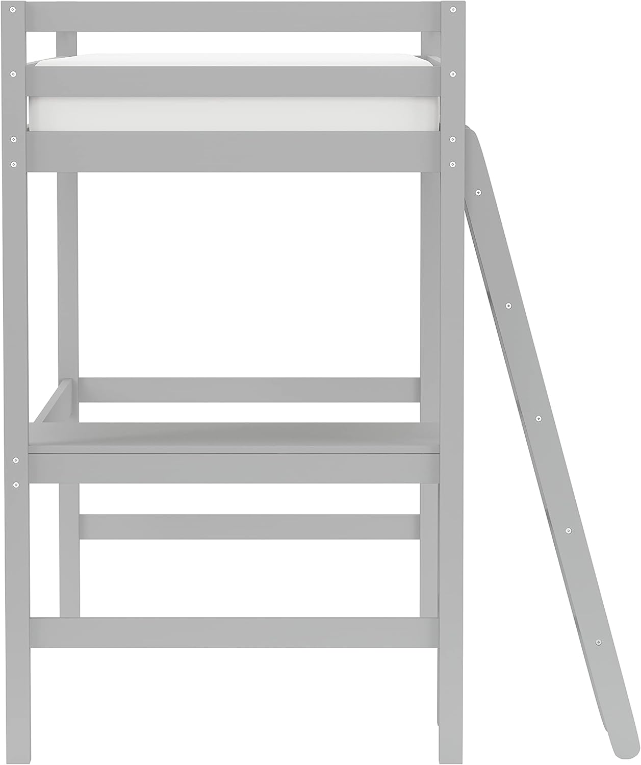 Hillsdale Furniture Caspian Twin Loft Bed, Gray