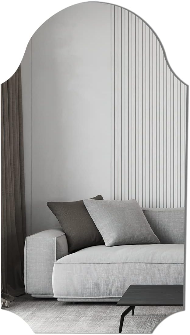 Wall Mounted Mirror for Bathroom Mirror 20 x 36 '' Vanity Frameless Mirror Makeup Mirror for Living Room Bedroom