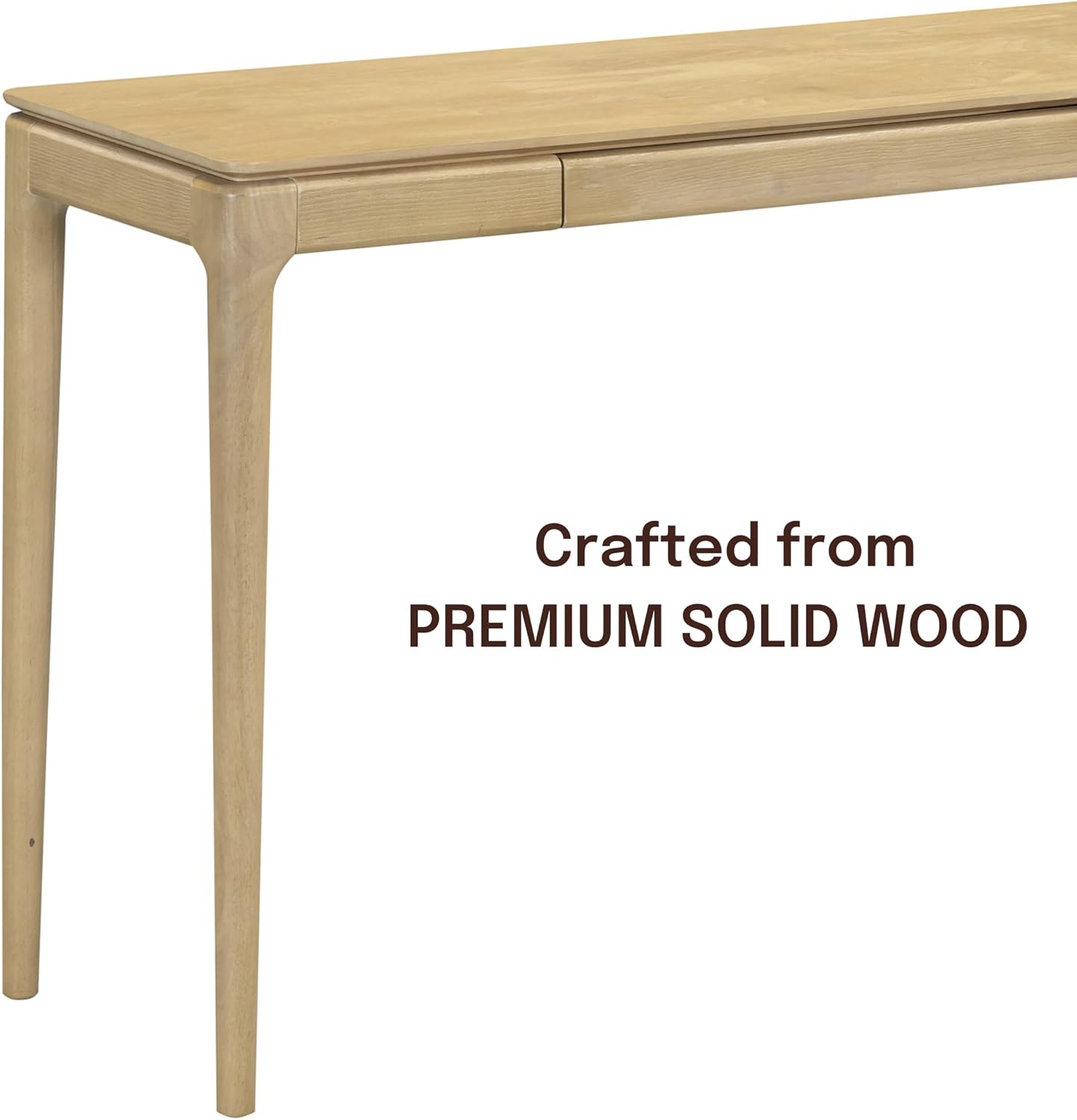 NTC Mingle Console 47 Inch Modern Design, Rectangular Dinner Table for Dining Room, Living Room Furniture, Effortless Assembly - Sand