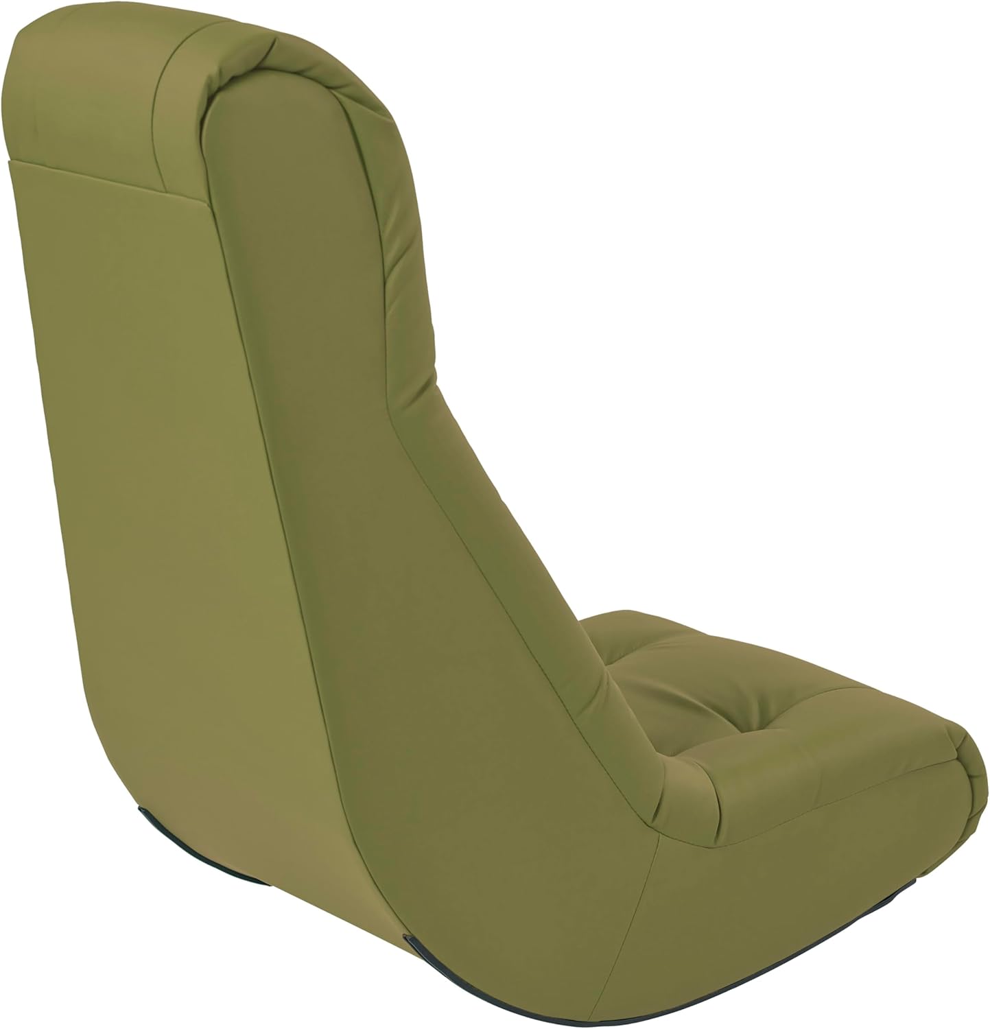 FDP Tufted Floor Rocker for Kids, Teens and Adults; Comfortable, Ergonomic Chair for Reading, Playing Video Games, or Watching TV - Fern Gray, 10488-FG