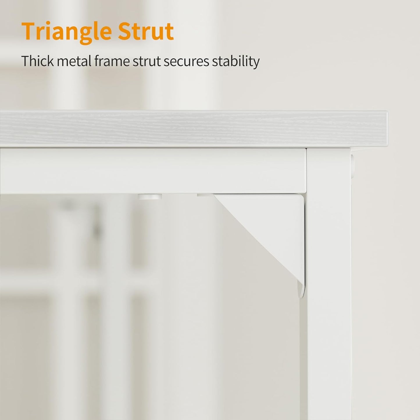 Cubiker Computer Desk, 32 inch Small Home Office Desk for Small Spaces, Modern Simple Style for Home, Office, Pure White