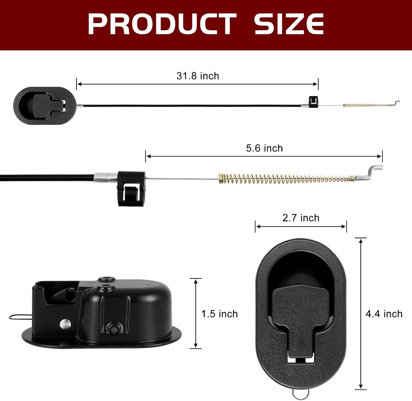 Nonley Recliner Pull Handle - Universal Replacement Parts for Most Major Recliner Couch Sofa Chair Furniture