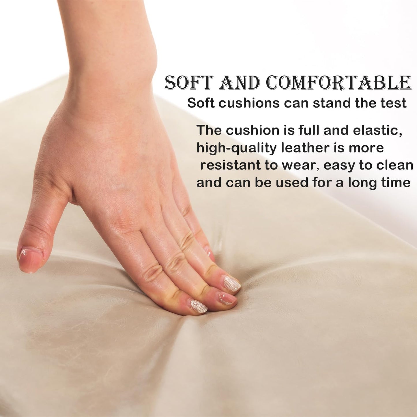 latifolia Solid Wood Bench, Entryway Shoe Bench with Cushion, 2 Tier Shoe Storage Organizer for Hallway, Living Room(Grey,21.65''L)