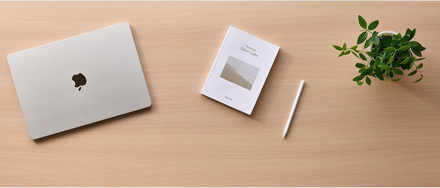 Kaboon Universal Tabletop 36"x20", Solid One-Piece Melamine Table Top, Double L-Desk Floating Desk DIY, Home and Office Countertop, Light Walnut