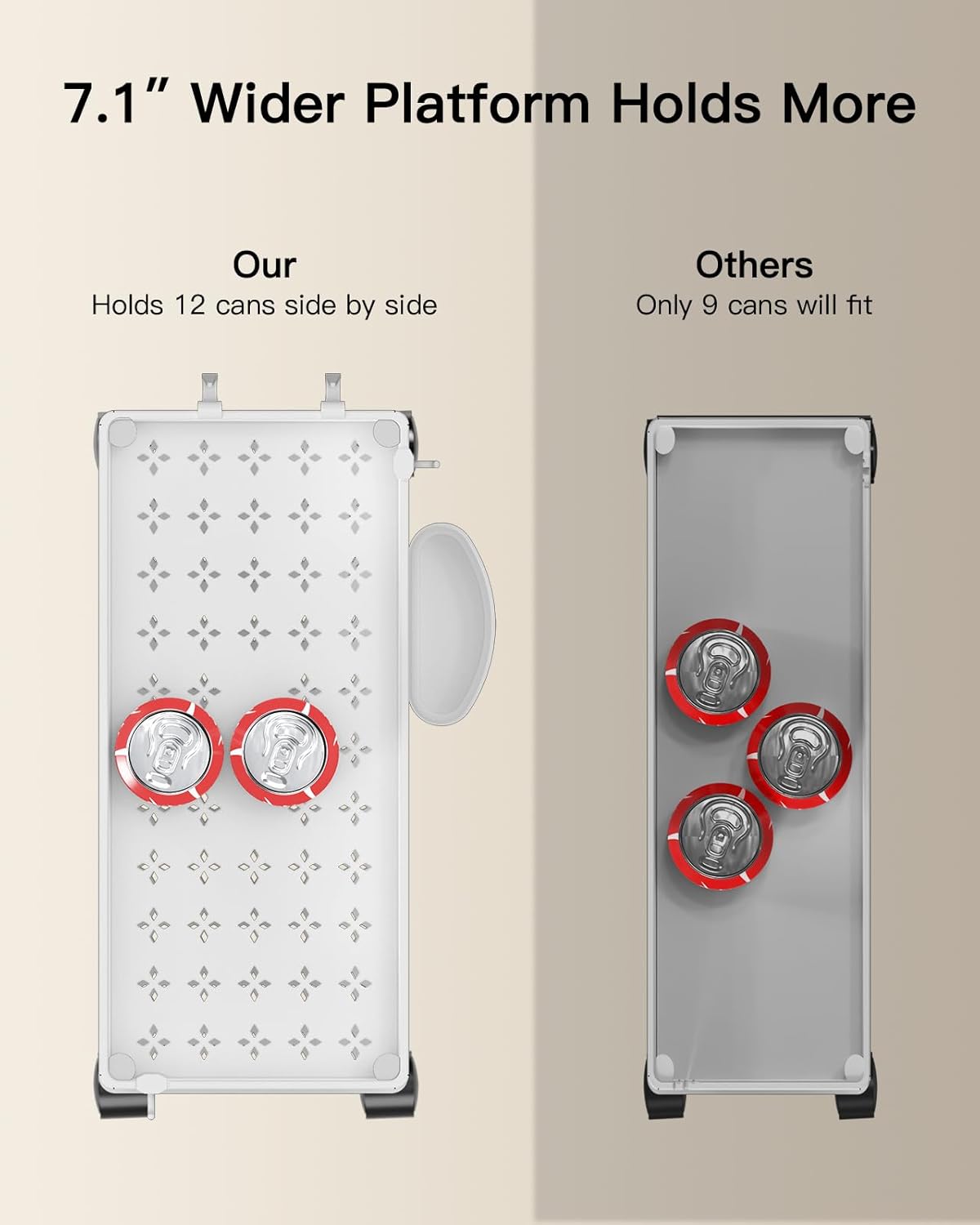 Pipishell Slim Storage Cart with Wheels, Bathroom Cart Organizer Bathroom Storage Small, Rolling Cart for Bathroom, Laundry Room, Kitchen, Narrow Space, White PIUC04W