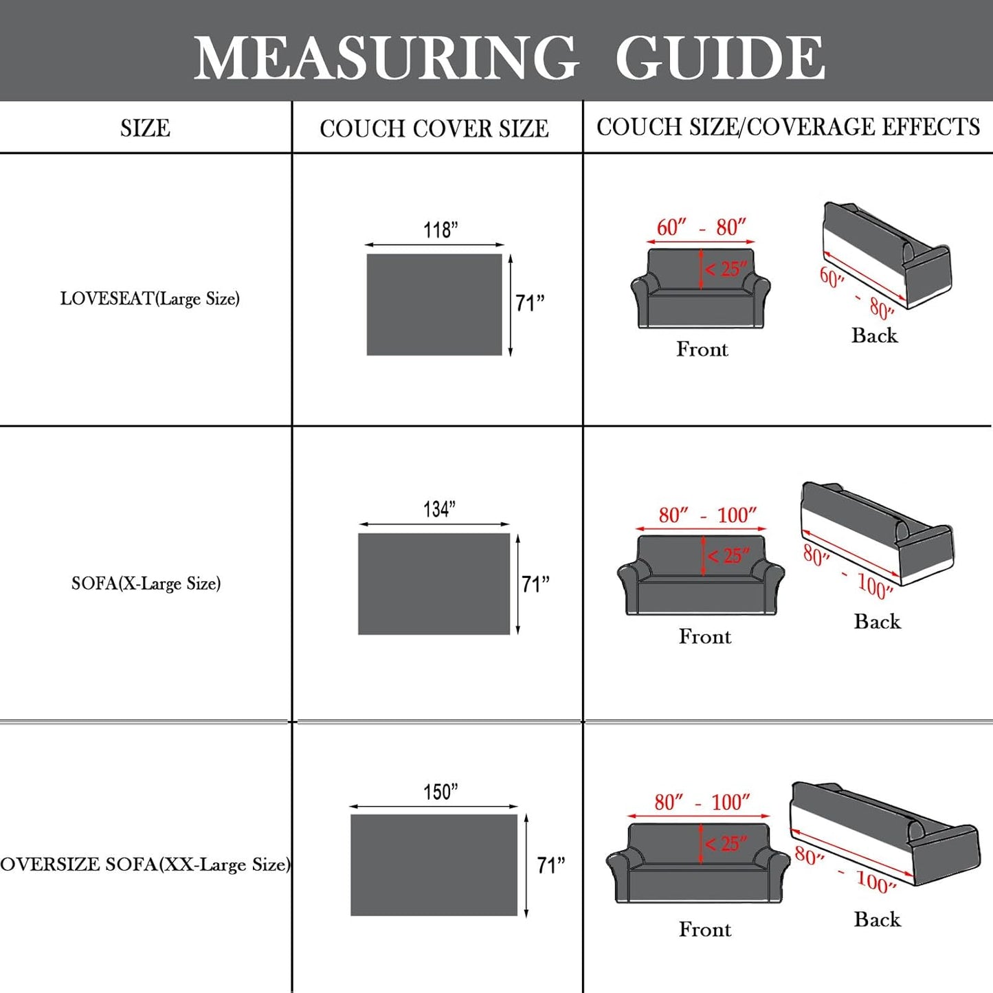 HANDONTIME Sofa Covers Boho Couch Cover for 3 Cushion Couch Sofa Geometric Couch Cover for Living Room Pet Sofa Slipcovers Couch Protector for Dogs Aesthetic Cushion Cover, Black/White