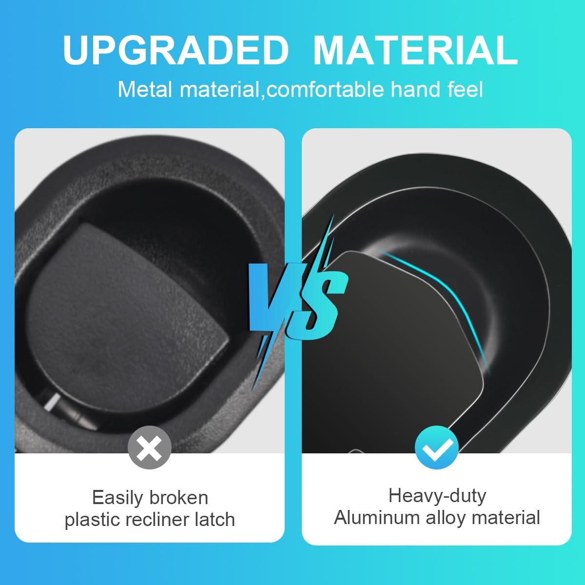 Sopito Universal All-Metal Recliner Handle Replacement, Recliner Cable Pull Replacement Parts Fits to Lazy Boy, Ashley and Most Electric Sofa Chairs, Exposed Adjustable Cable from 4.7 to 5.2inch