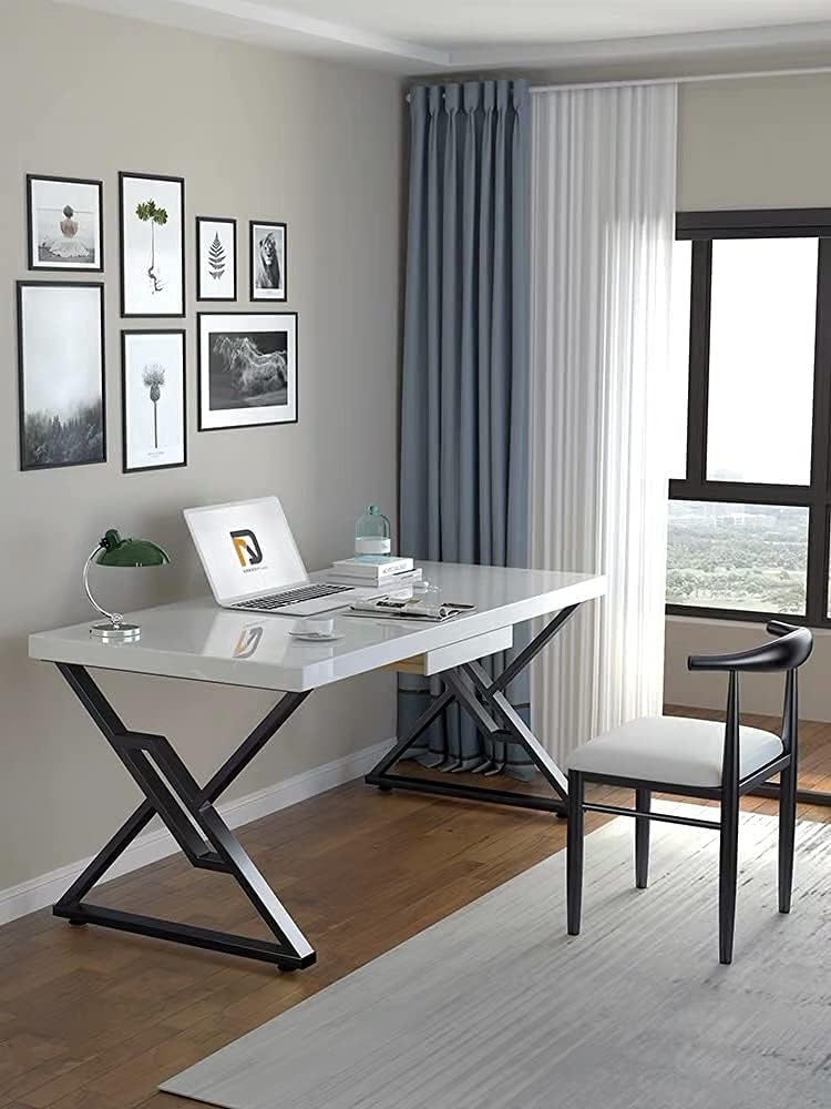 SSS Furniture Metal Table Legs 2 Pack Heavy Duty Furniture Legs 28”Height 20”Wide Rustic Decory Square Tube Iron Desk Legs Office Table Legs Industrial Country Style Metal Dining Legs