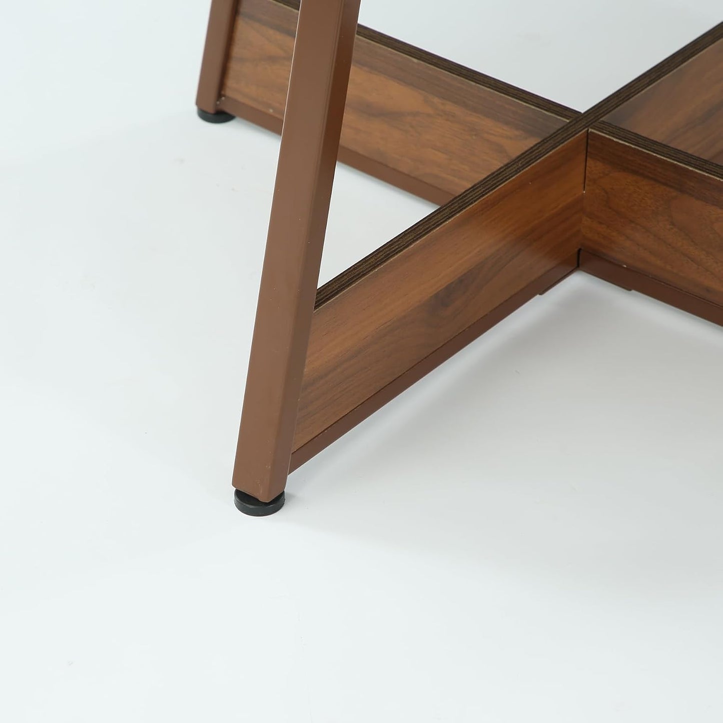 LITTLE TREE 39 Inches Round Dining Table for 2-4, Farmhouse Circle Kitchen Table for Dining Room, Wooden Dinner Table with Heavy Duty Pedestal, Small Bistro Table for Restaurant, Brown