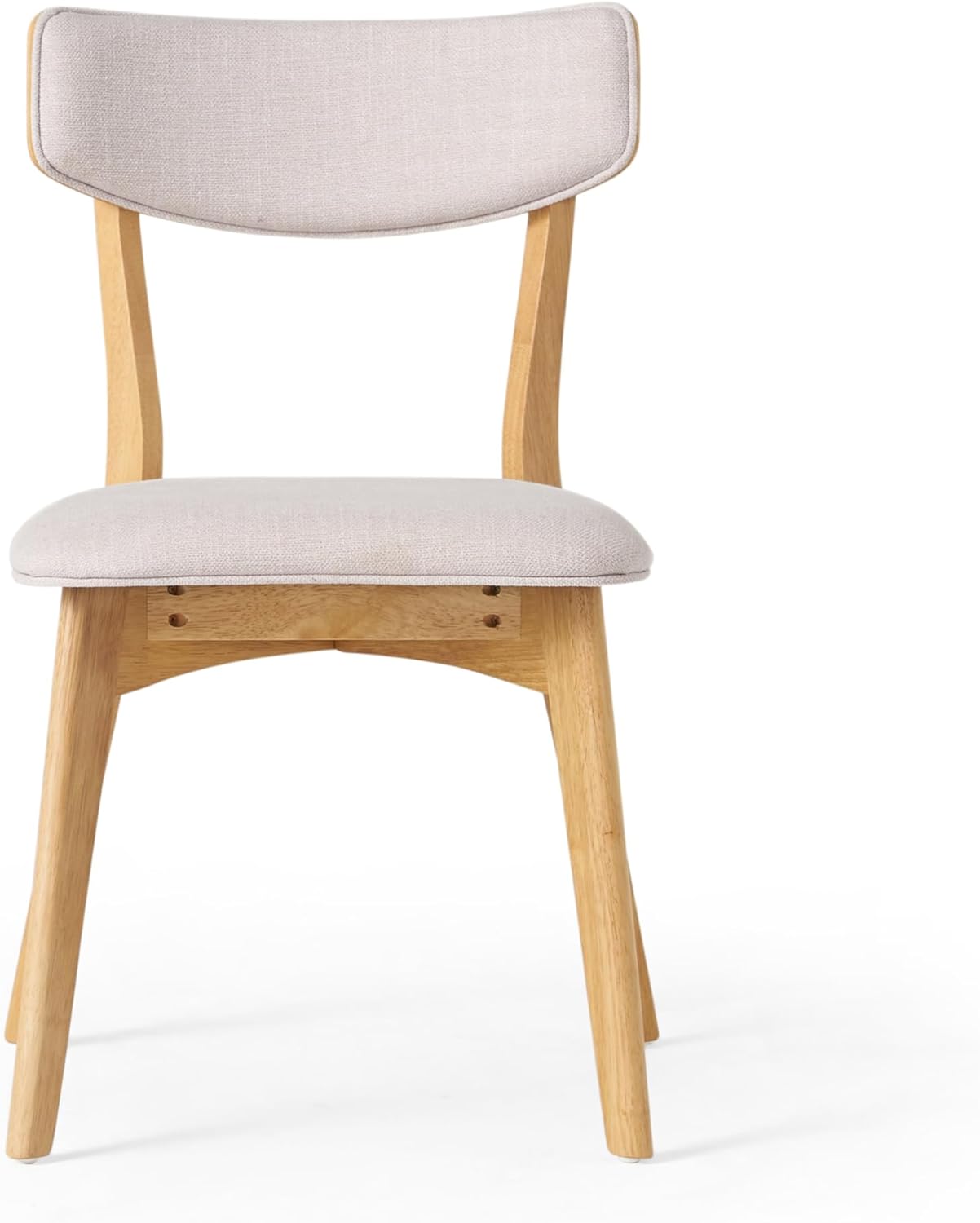 Christopher Knight Home Indoor Wood and Fabric 7 Piece Dining Set, Natural Oak and Light Beige