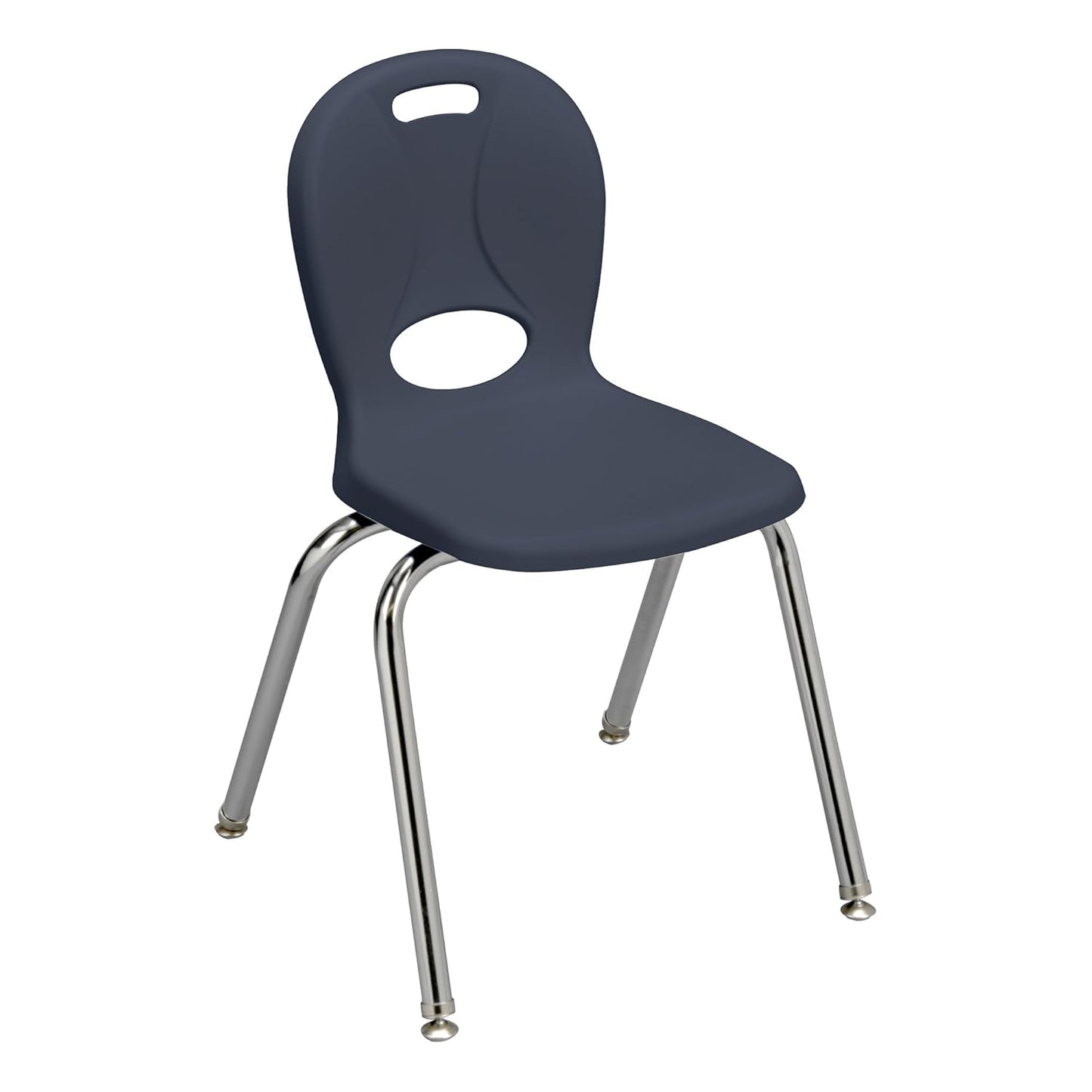 Learniture LNT-116-CSW-NV Learniture Structure Series Stackable School Chairs for Classroom, 16" Seat Height, Navy, Pack of 4