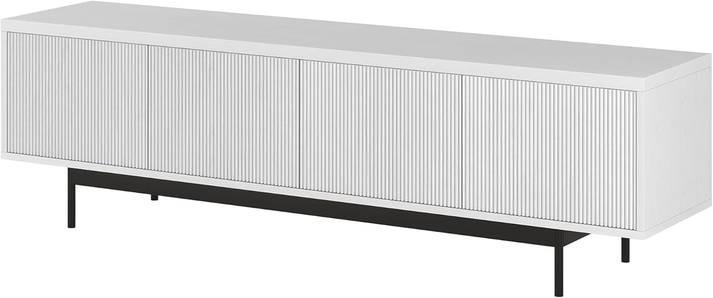 Henn&Hart Whitman, 70'' Rectangular TV Stand, White