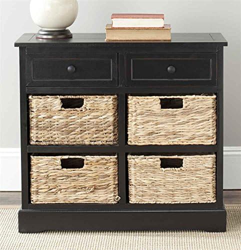 SAFAVIEH American Homes Collection Herman Vintage Black Storage Unit