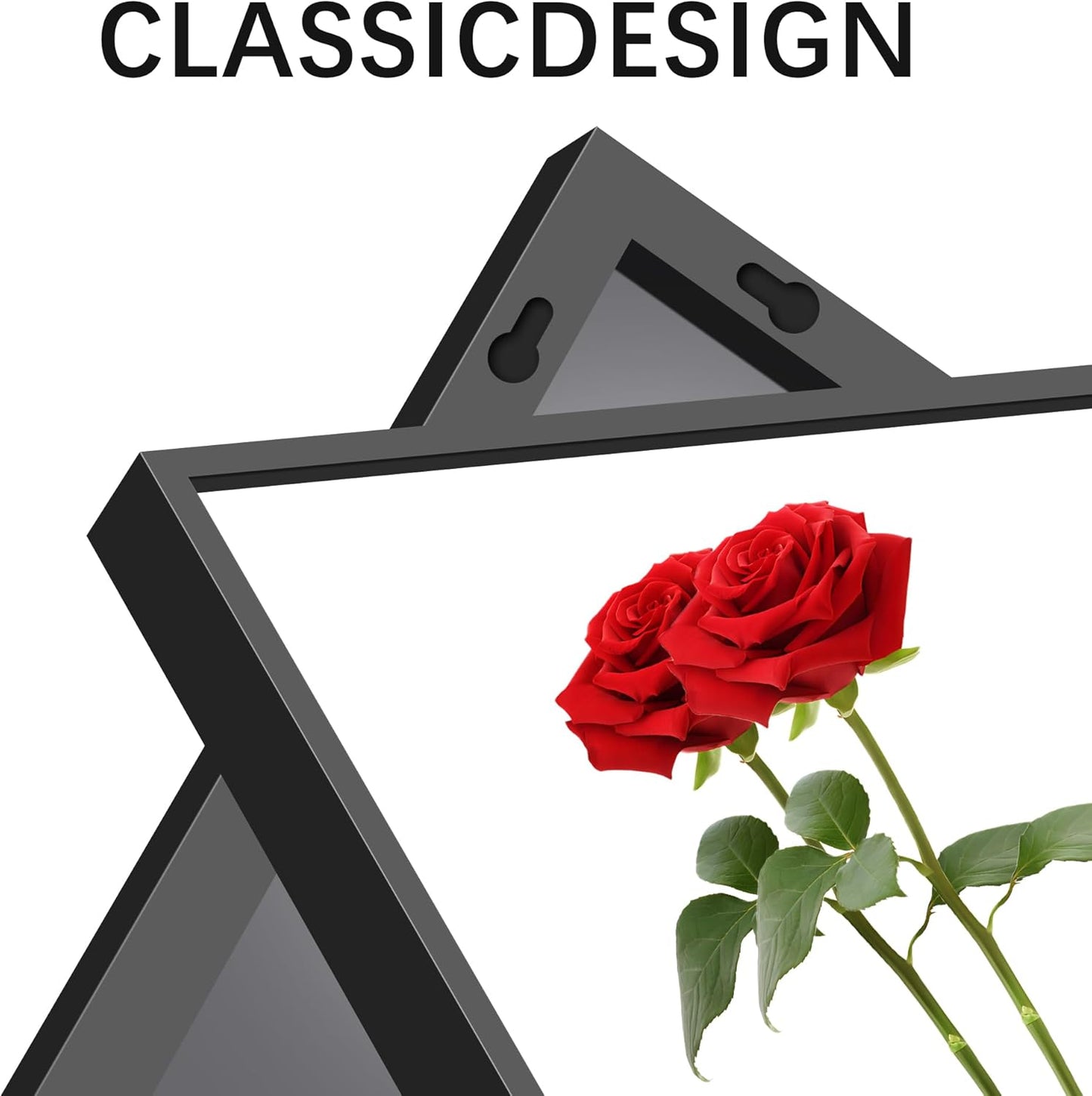 Black Bathroom Mirror for Wall, 72x36 Inch Rectangle Mirrors with Metal Frame, Modern Vanity Wall Mirror Decor for Entryway Hangs, Bathroom Living Room Horizontal or Vertical