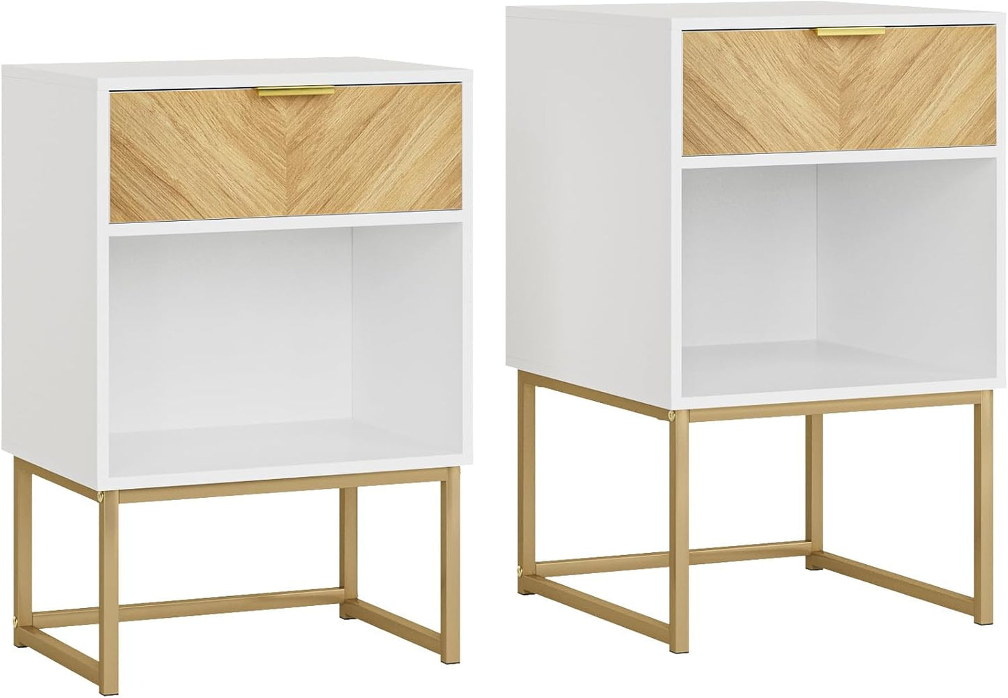 Masupu Extra Large Nightstand,Boho Night Stand Modern Farmhouse Wood Bedside Table with Storage Drawer,Side End Table for Bedroom,Living Room,Office White