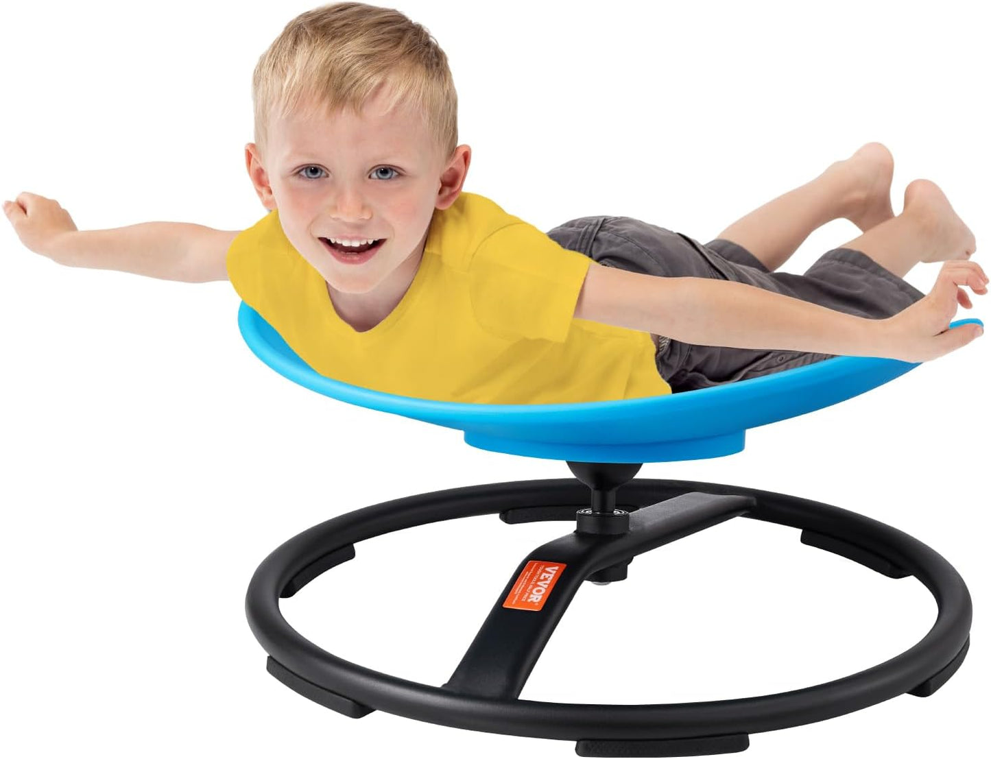 VEVOR Kids Swivel Chair, 220 LBS Capacity, Sensory Spinning Chair, Autistic Kids Sensory Toy with Non-Slip Metal Base, Toddler Sit and Spin for Coordination Balance Focus Training Blue