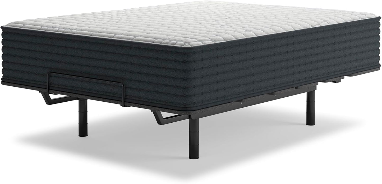 Signature Design by Ashley Hybrid 1300 13 Inch Plush Gel Memory Foam Mattress with Edge Support for Pressure Relief, Queen, Fiberglass Free, Mattress in A Box