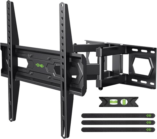 USX MOUNT TV Wall Mount for 32-65 inch Flat Screen/LED/4K up to 110lbs, Full Motion TV Mount Bracket with Swivel & Tilt Articulating Dual Arms, Max VESA 400x400mm, Fits 12/16" Wood Studs