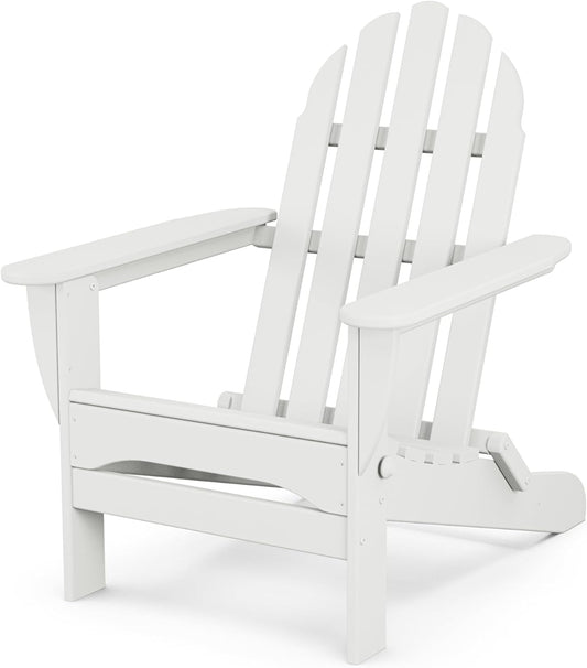 POLYWOOD AD5030WH Classic Folding Adirondack Chair, White 35.7 x 29 x 35.7 inches