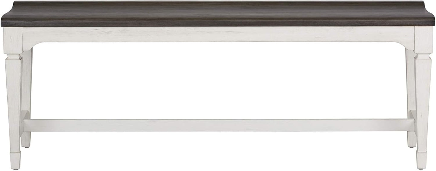Liberty Furniture Industries Allyson Park Wood Seat Bench, W52 x D17 x H19, White