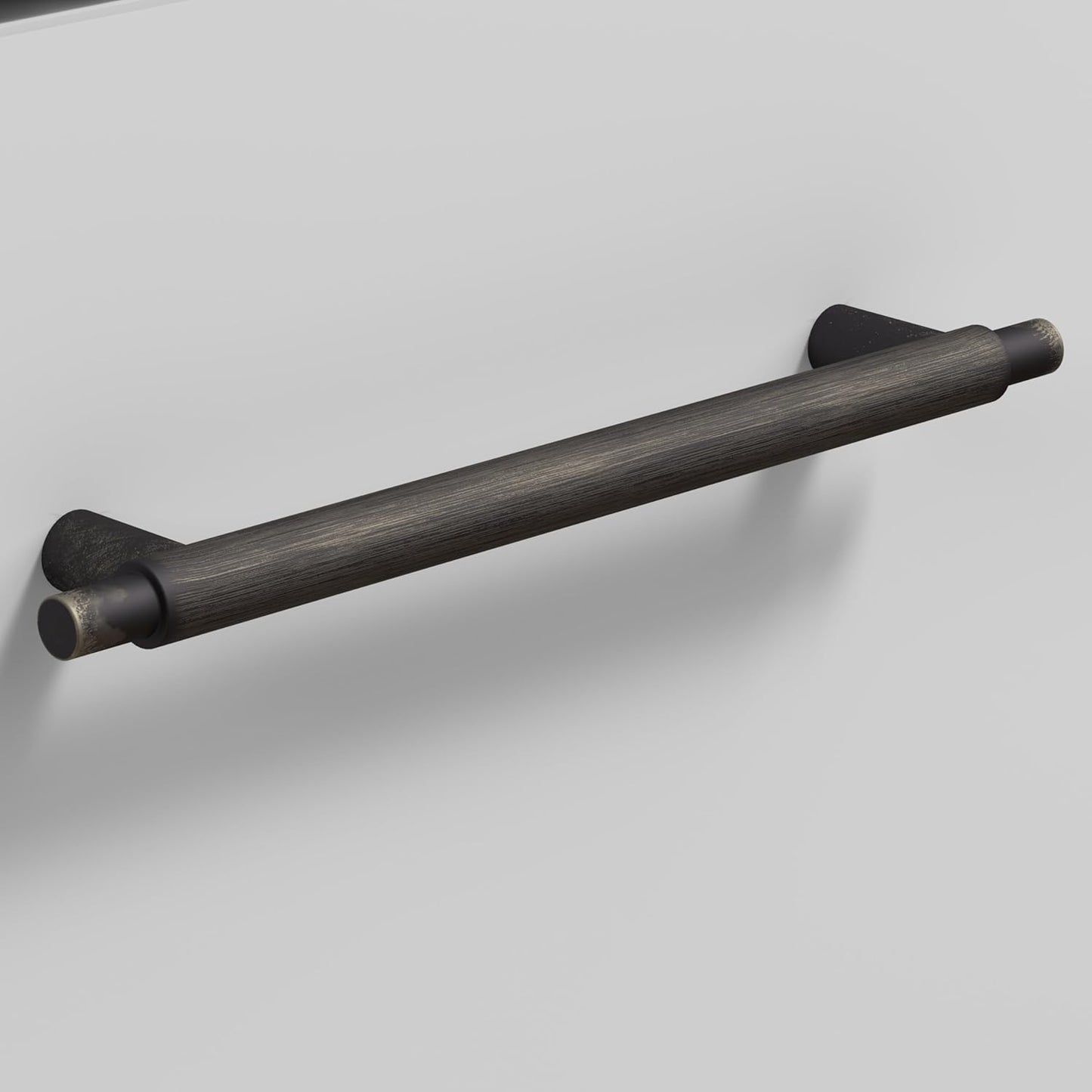 Bush Furniture Key West Small End Table with Storage | Modern Farmhouse Accent Shelf for Living Room in Pure White and Shiplap Gray