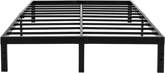 45MinST 14 Inch Reinforced Platform Bed Frame/3500lbs Heavy Duty/Easy Assembly Mattress Foundation/Steel Slat/Noise Free/No Box Spring Needed, Full