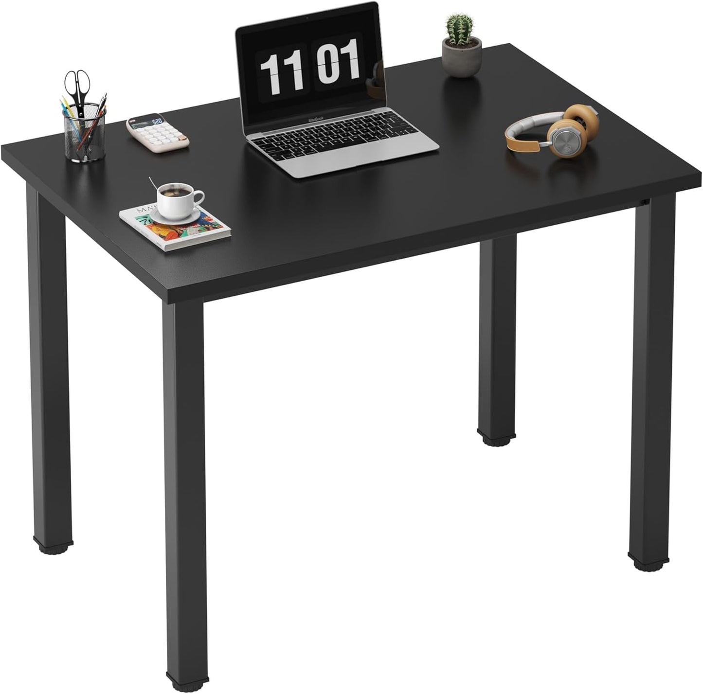 Need Small Computer Desk 31.5 inches Sturdy Writing Table Teens Study Table Laptop Desk for Home Office,Black AC3-8040-CB