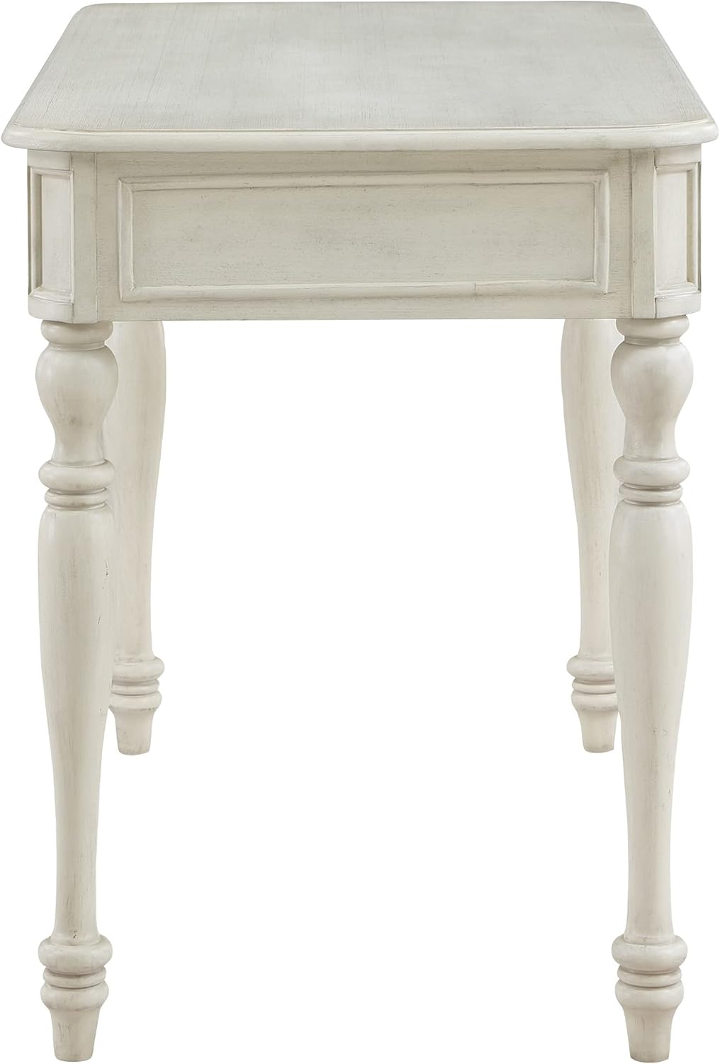 OSP Home Furnishings Country Meadows 48 Inch Writing Desk with Drawer, Antique White