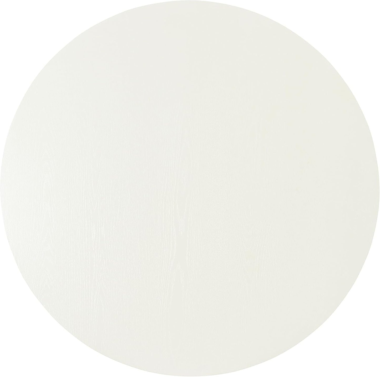 ERYE Contemporary Wooden Round Dining Table, More Decorative Rubber Wood Diningtable for Living Space