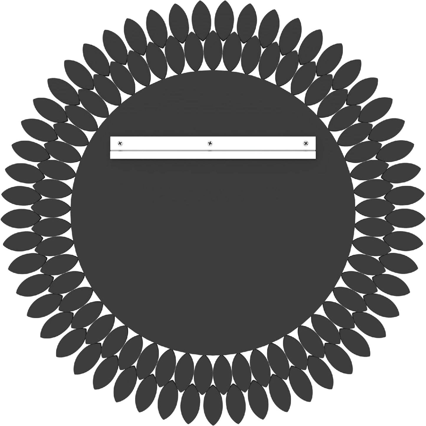 Kelly Miller Round Jeweled Mirror for Wall Decor, 26 in Modern Decorative Wall Mirror with Luxury Diamonds Beveled Vanity Mirror for Bedroom Dresser, Living Room Table, Bathroom, Hallway, Entryway