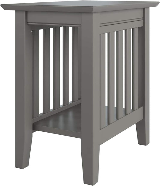 AFI Mission Chair Side Table in Grey