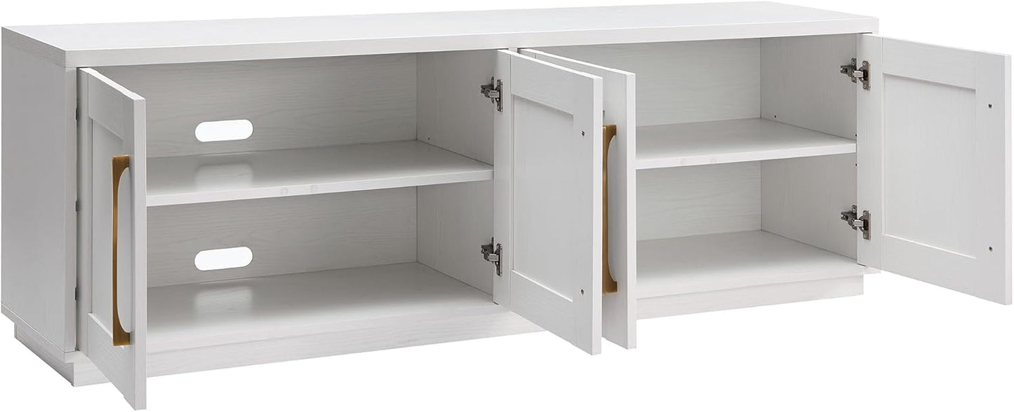 Henn&Hart Tillman Rectangular TV Stand for TV's up to 80" in, 68" Wide, White